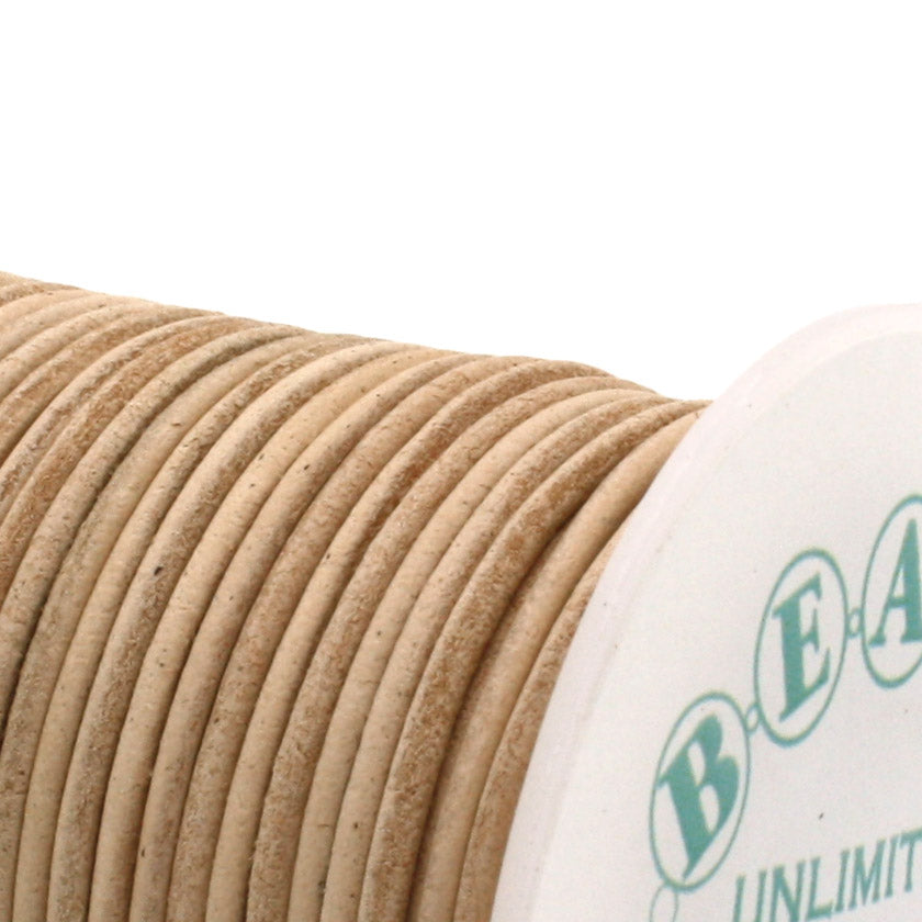 Thong Natural Leather 1.5mm-Reel of 25m