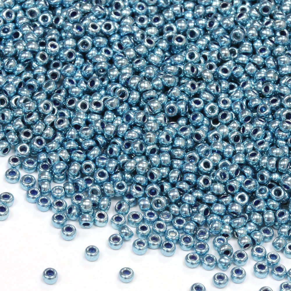 Czech Metallic Turquoise Rocaille/Seed 11/0-Pack of 50g
