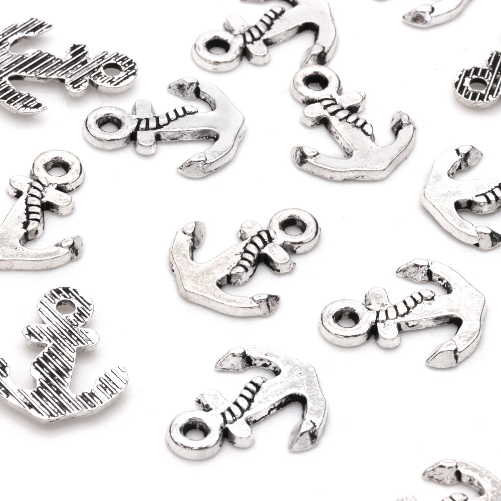 Anchor Silver 15x17mm - Pack of 50