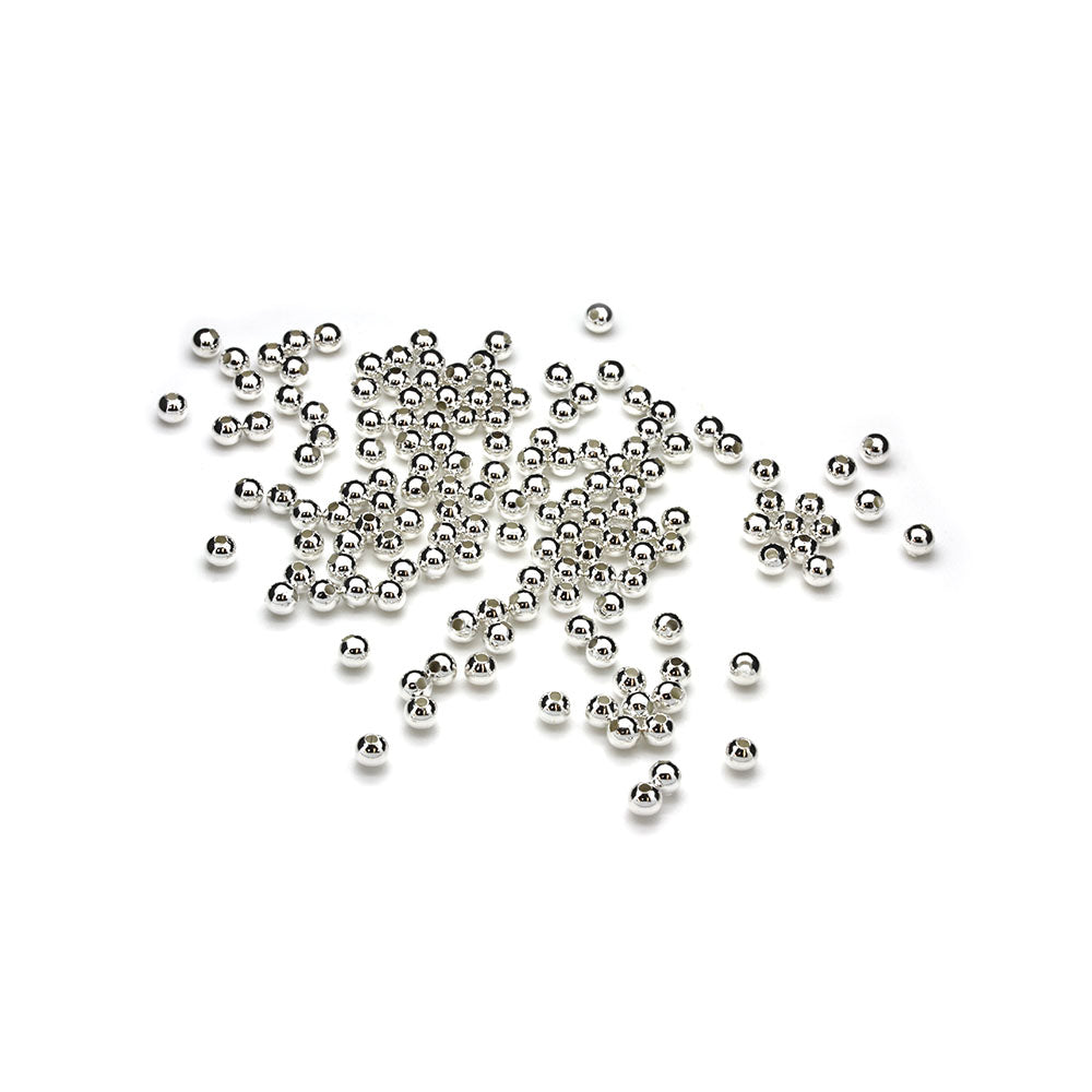 Silver Plated Brass Round 5mm - Pack of 250