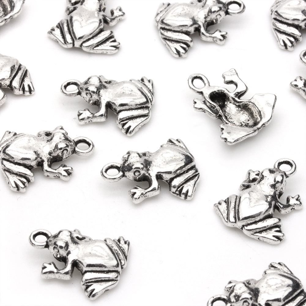 Frog Antique Silver 17x14mm - Pack of 30