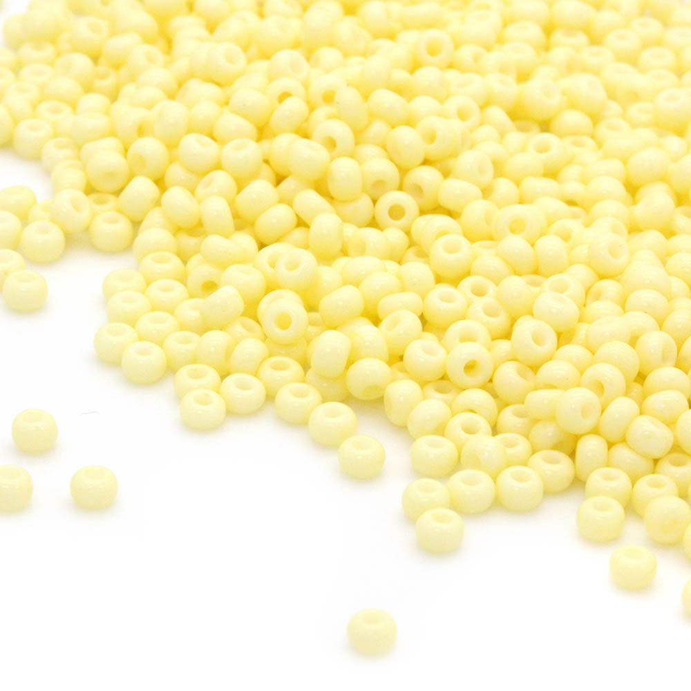 Opaque Czech Yellow Glass Rocaille/Seed 8/0 Pack of 5g