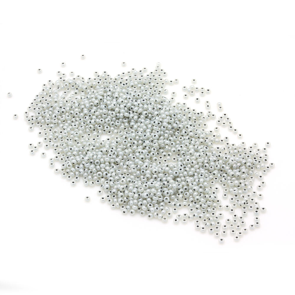 Pearlescent Czech Grey Glass Rocaille/Seed 11/0 Pack of 5g