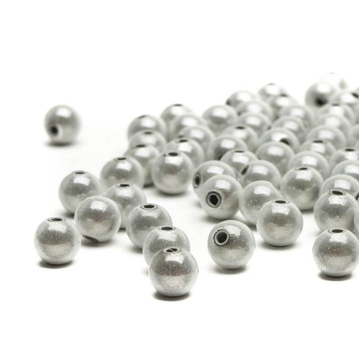 Miracle Bead White Plastic Round 12mm-Pack of 12