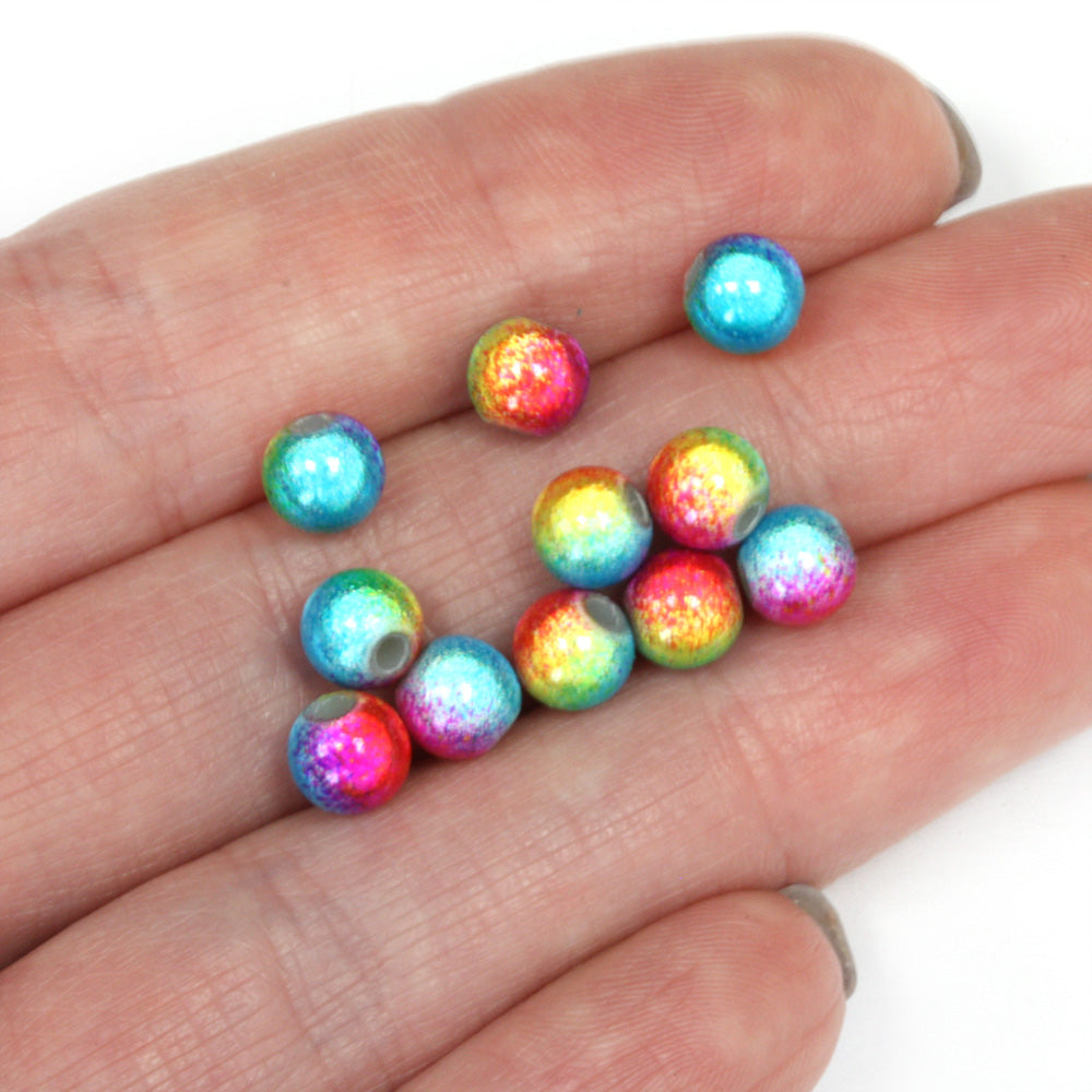 Miracle Beads Rainbow Mix 6mm - Pack of 100