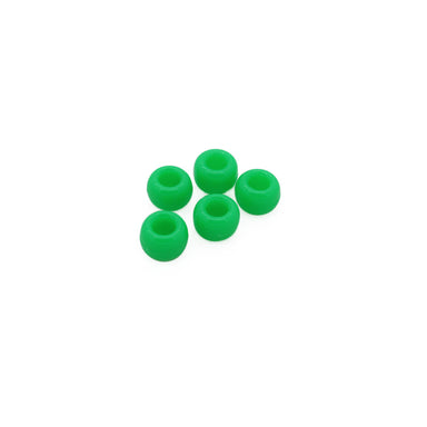 kids plastic neon green coloured  pony beads with large holes