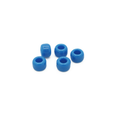 kids plastic neon blue coloured  pony beads with large holes