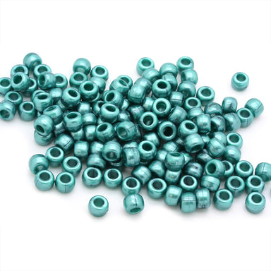 kids plastic bath pearl turquoise coloured  pony beads with large holes