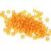 kids plastic transparent topaz coloured  pony beads with large holes