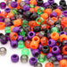 kids plastic mix of Halloween  coloured  pony beads with large holes