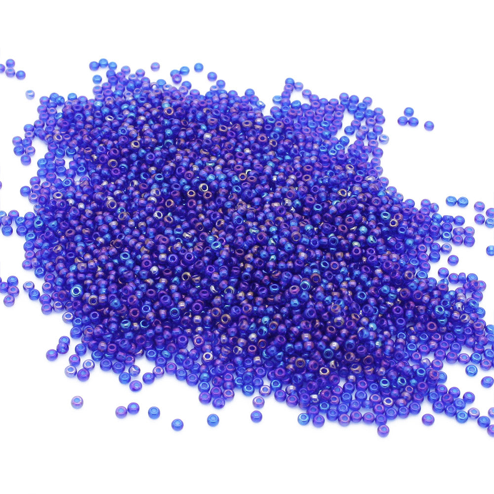 Rainbow Czech Royal Blue Glass Rocaille/Seed 11/0-Pack of 100g