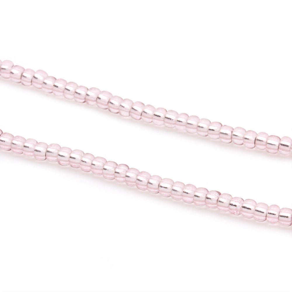 Silver Lined Czech Dusty Pink Glass Seed Beads 11/0 - Pack of 20g