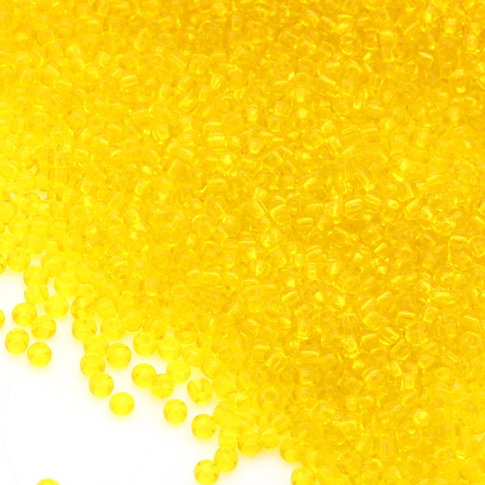 Transparent Czech Lemon Glass Rocaille/Seed 11/0 - Pack of 5g