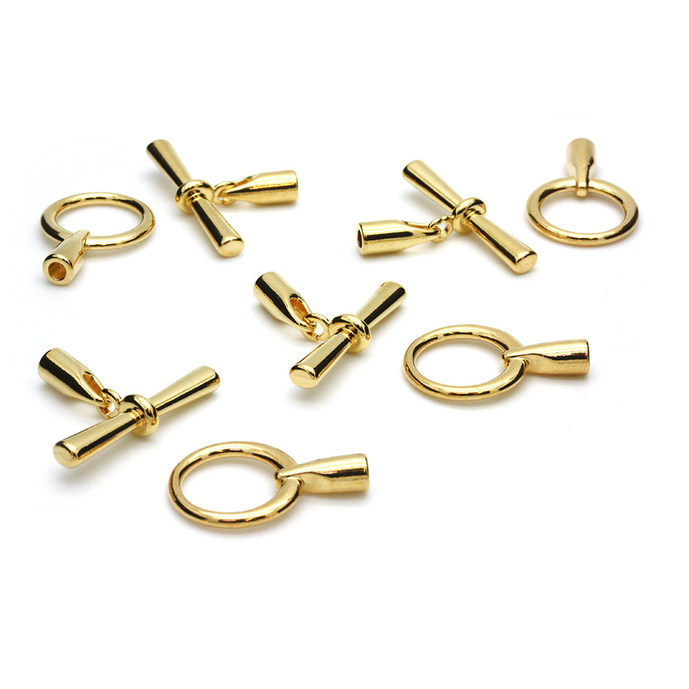 Glue in Toggle 3.2mm Gold Plated - Pack of 1