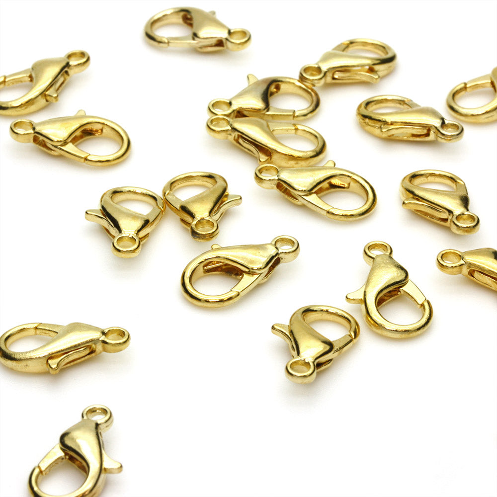 thumbnail image 2 of 5pcs 16mm Gold Filled Lobster Claw Clasps – European Trigger Style (Made In Italy) 2 of 5