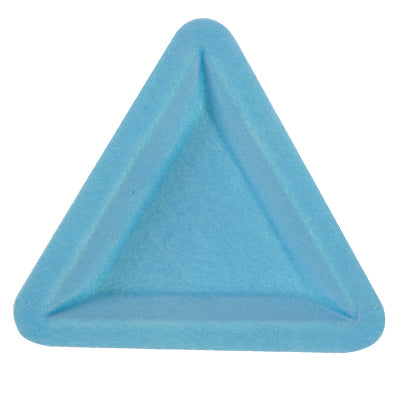 Flocked Tri-Tray Sky Blue Plastic Triangle 85x10mm-Pack of 1