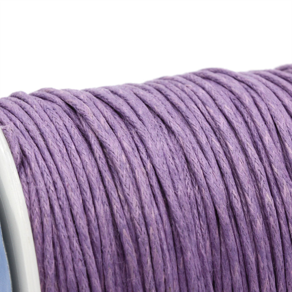 Waxed Purple Cotton 1mm-Pack of 100m